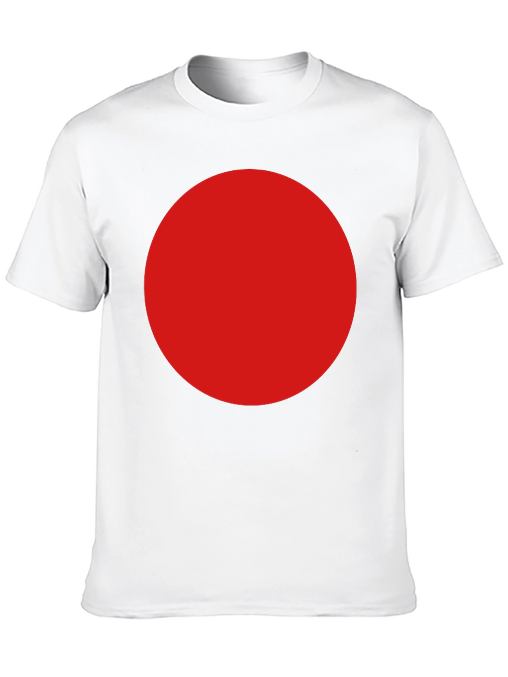 Bold Red Circle Graphic T-Shirt