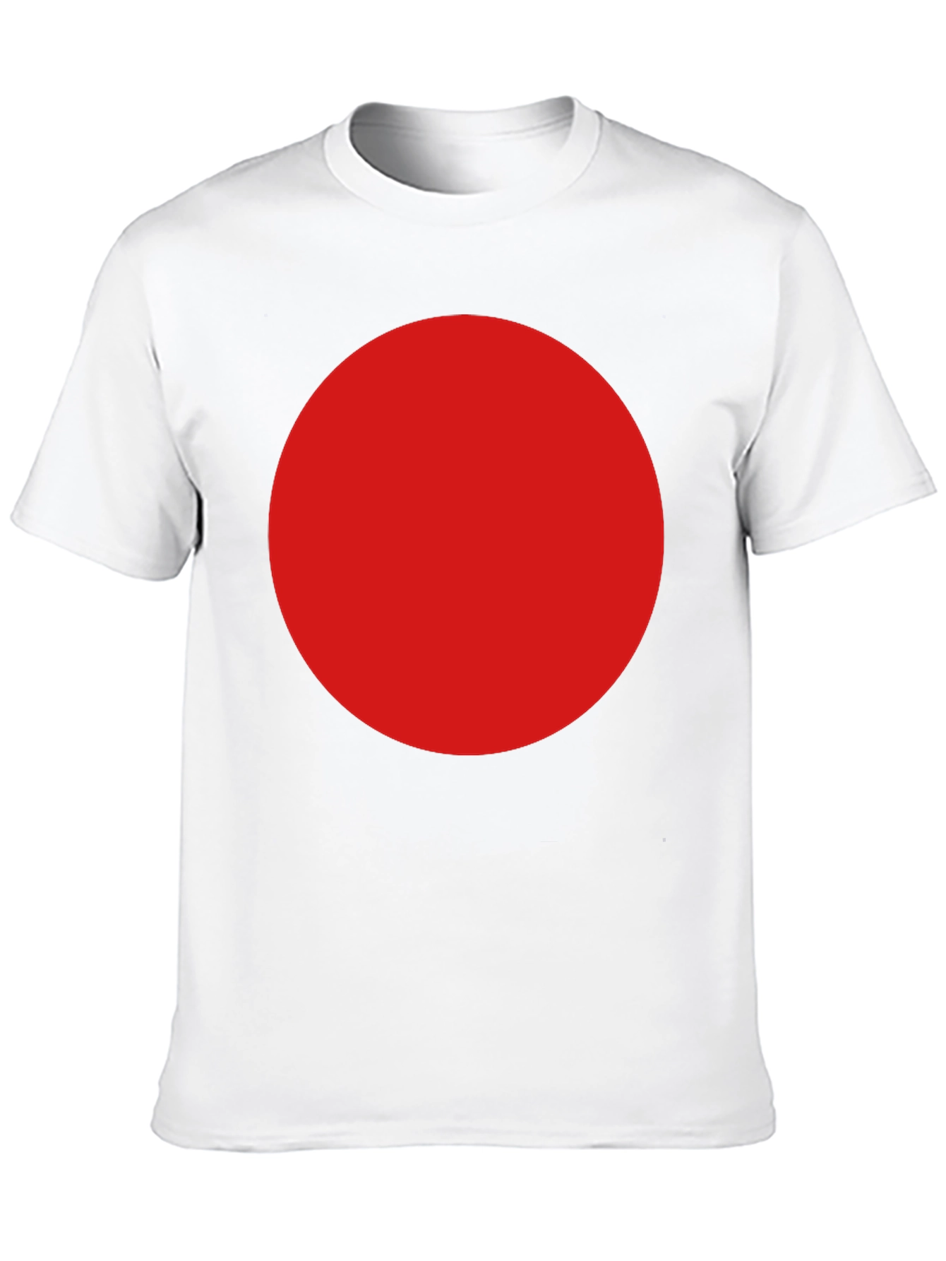 Bold Red Circle Graphic T-Shirt