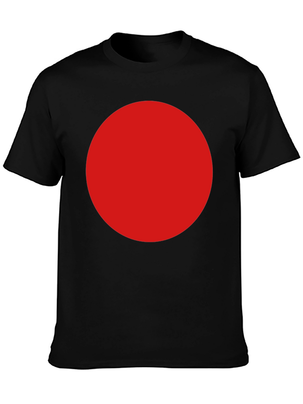 Bold Red Circle Graphic T-Shirt