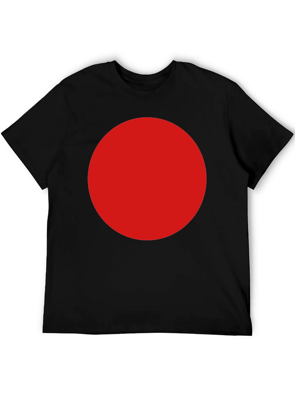 Bold Red Circle Graphic T-Shirt