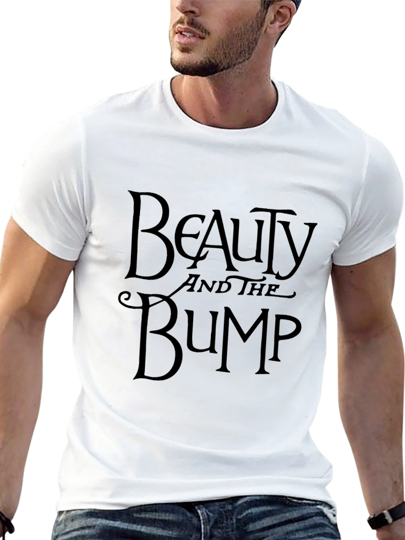 Beauty And The Bump T-Shirt - Black