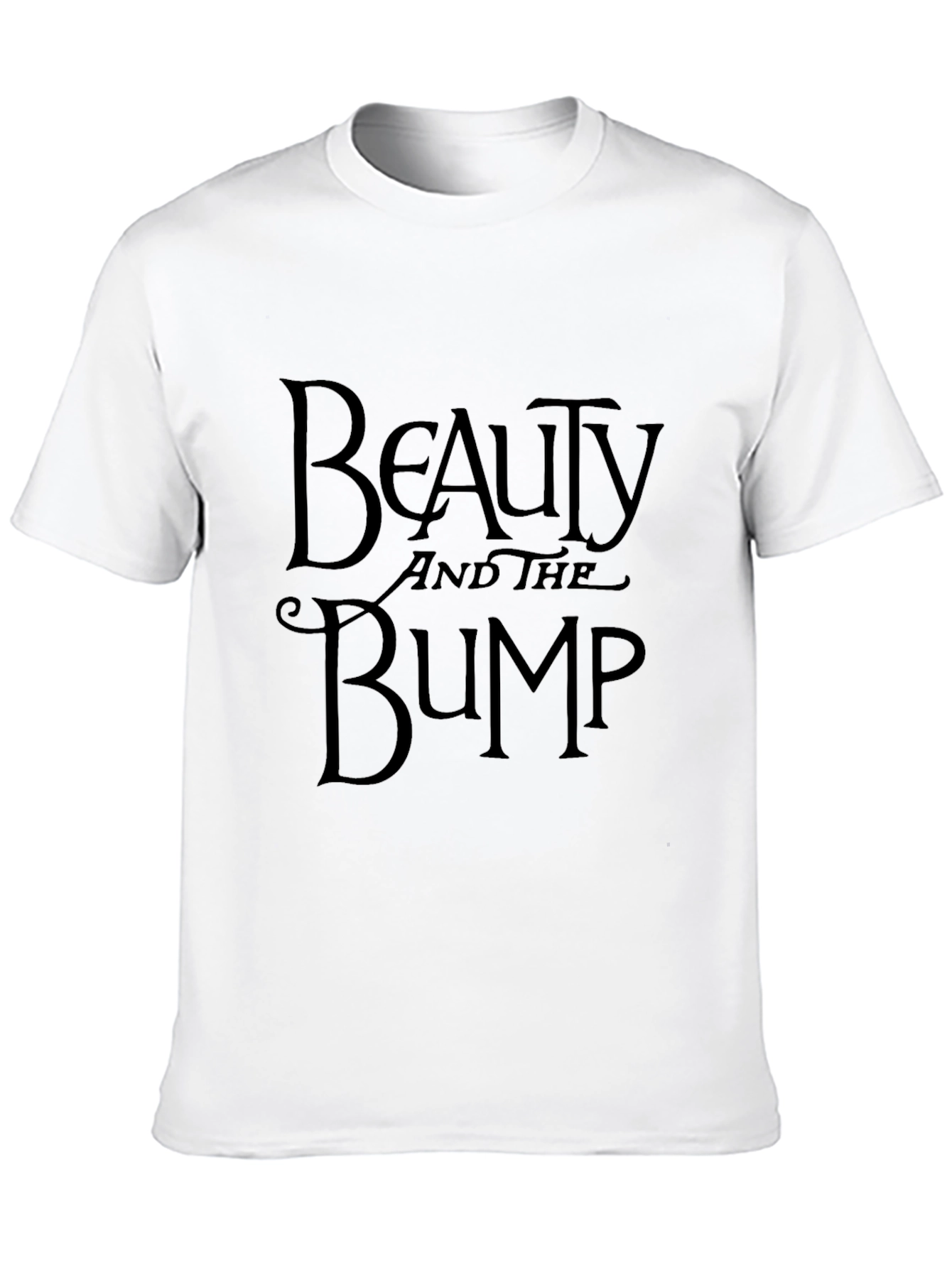 Beauty And The Bump T-Shirt - Black
