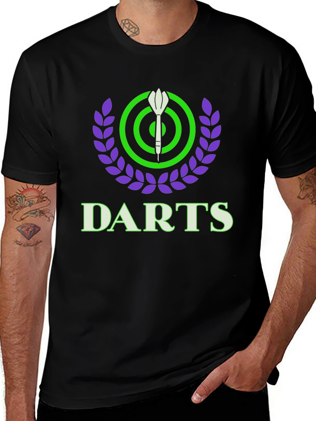 Darts T-Shirt - Bullseye Target Graphic Tee