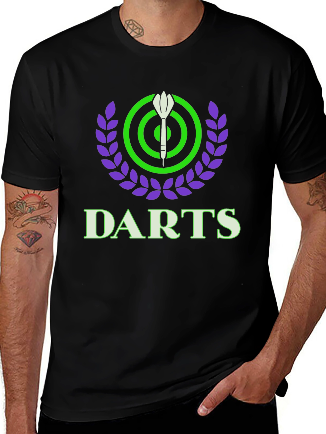 Darts T-Shirt - Bullseye Target Graphic Tee