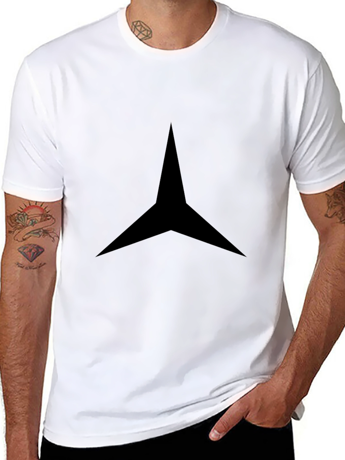 Black Star Tee - Mens Classic Fit T-Shirt