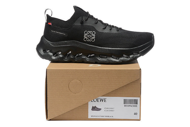 On Running x LOEWE Cloudtilt 'All Black