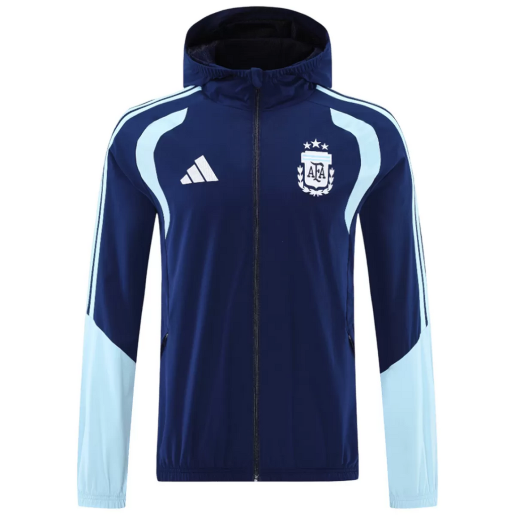 Argentina Windbreaker Hoodie Jacket Navy 2026