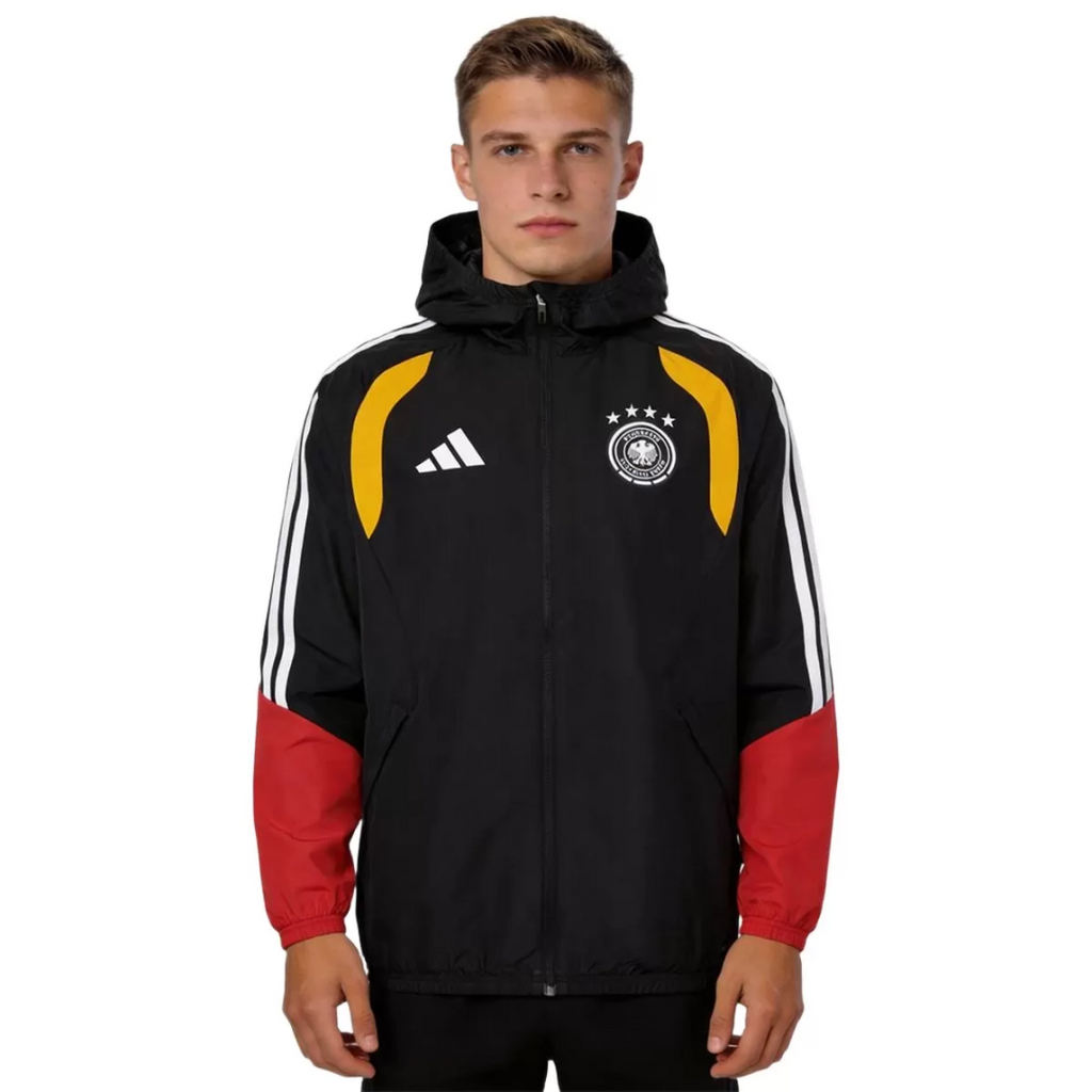 Germany Windbreaker Hoodie Jacket Red&Black 2026