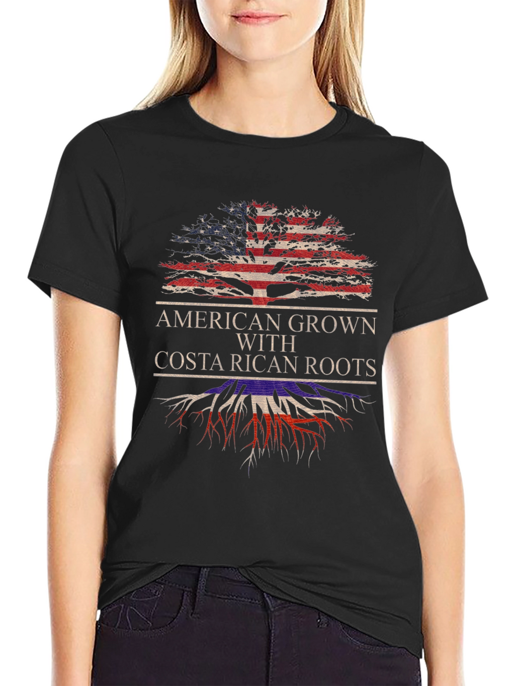 American Grown with Costa Rican Roots T-Shirt