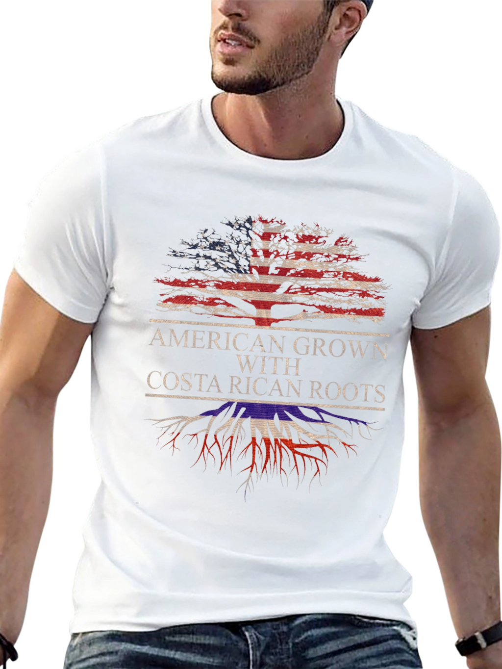 American Grown with Costa Rican Roots T-Shirt