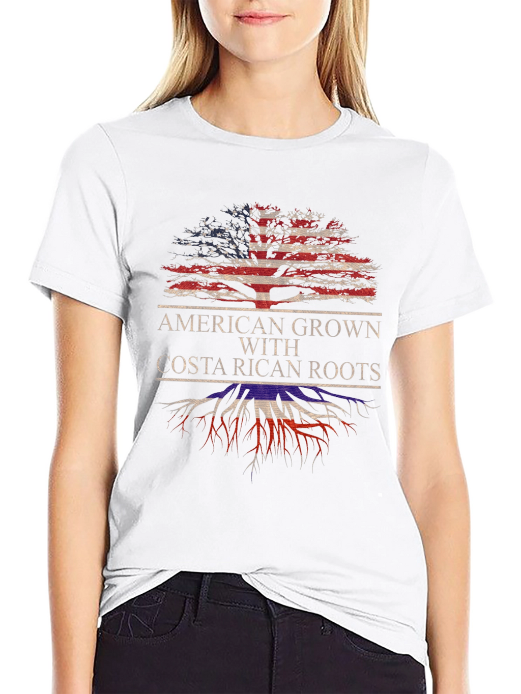 American Grown with Costa Rican Roots T-Shirt