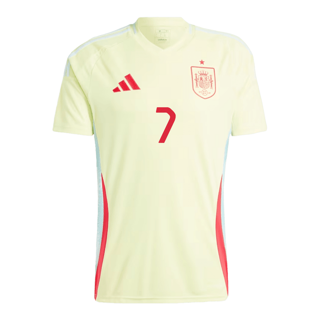 Alvaro Morata #7 Spain Away Jersey EURO 2024