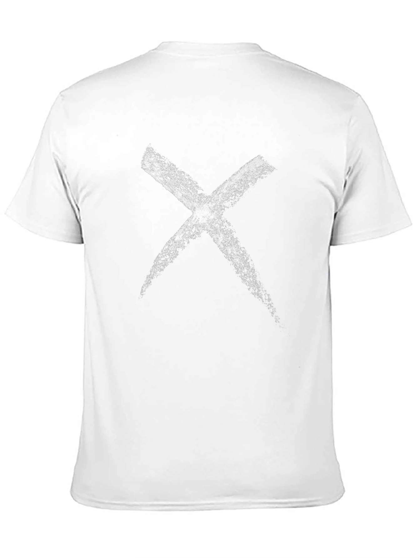 Grunge X Mark T-Shirt - Casual Black Tee