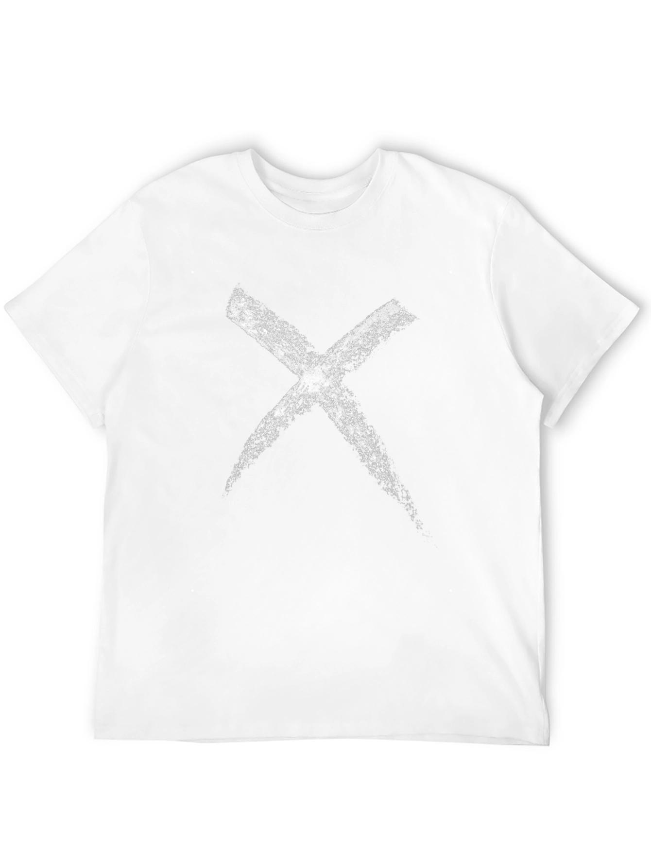 Grunge X Mark T-Shirt - Casual Black Tee
