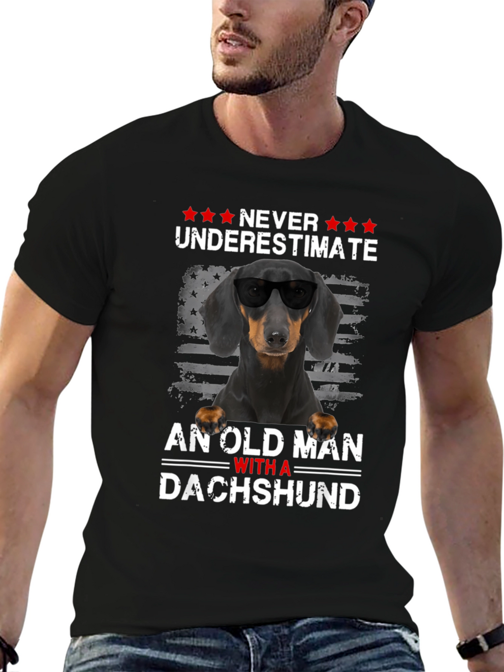 Dachshund Old Man T-Shirt