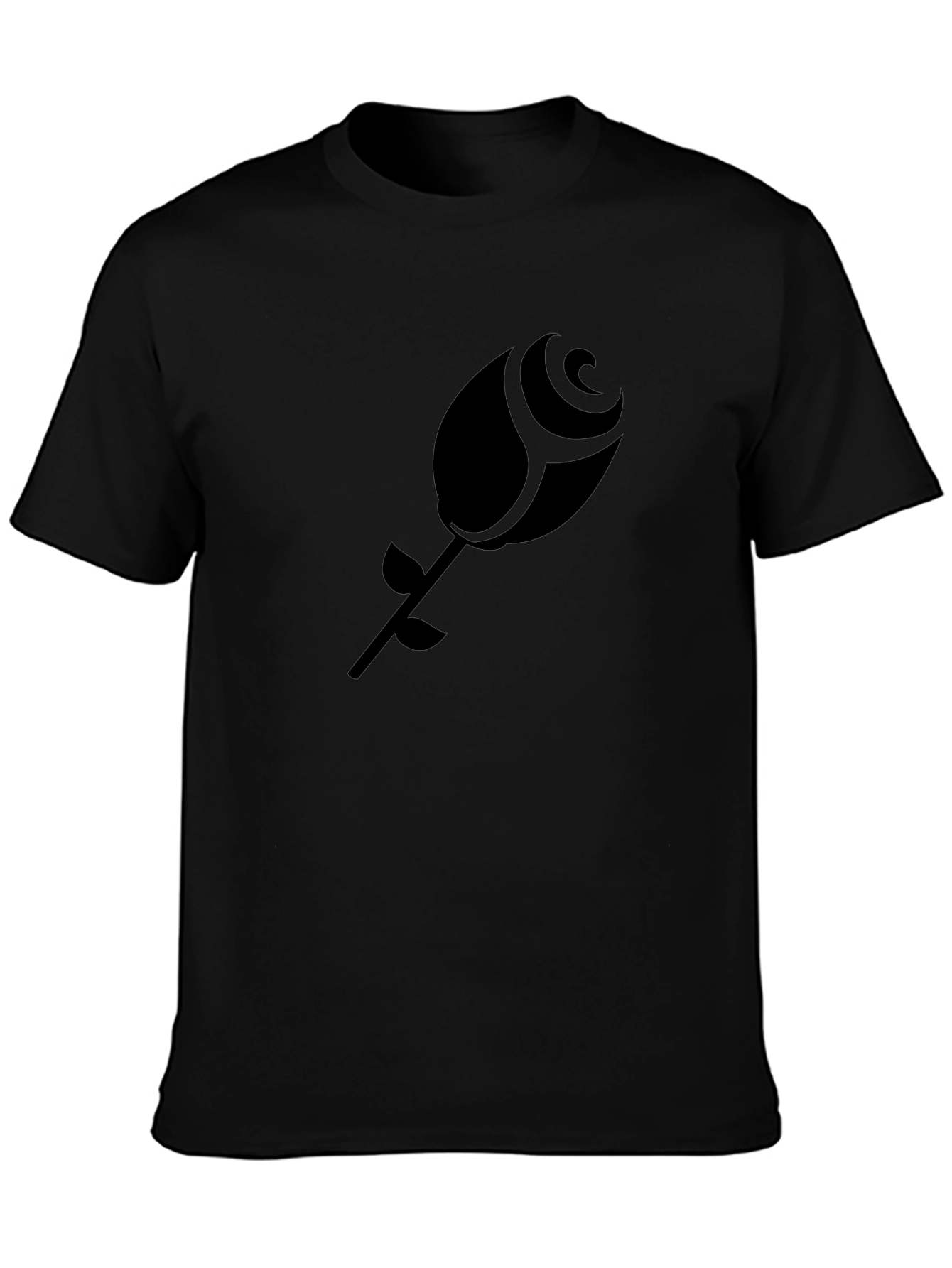 Black Rose Graphic Tee - Modern Casual Style