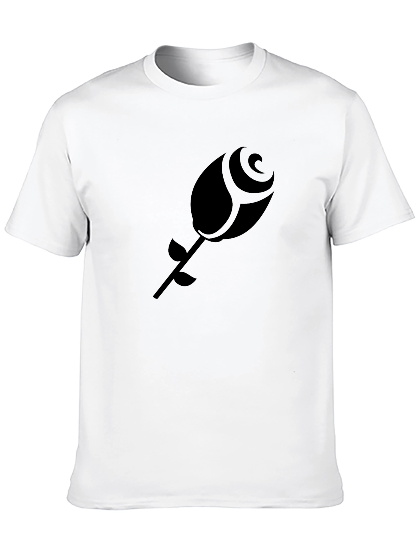 Black Rose Graphic Tee - Modern Casual Style