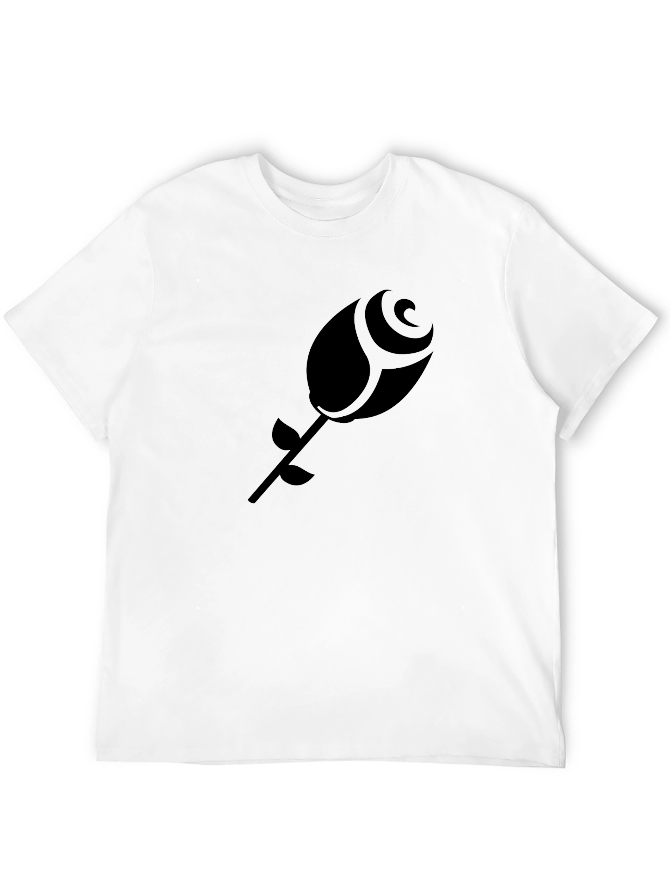 Black Rose Graphic Tee - Modern Casual Style