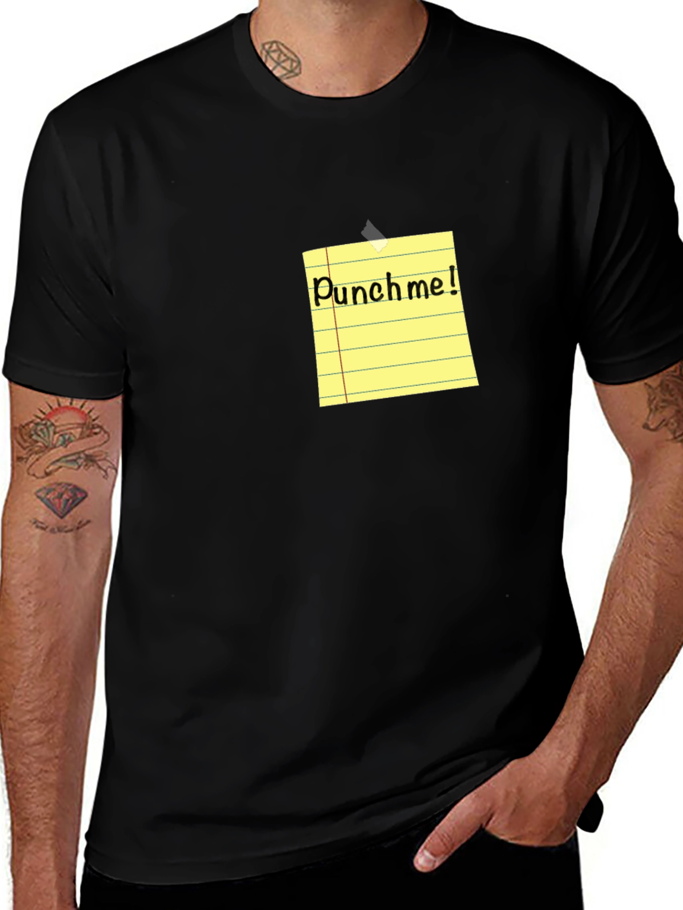 Punch Me! Novelty Graphic T-Shirt - Funny & Bold