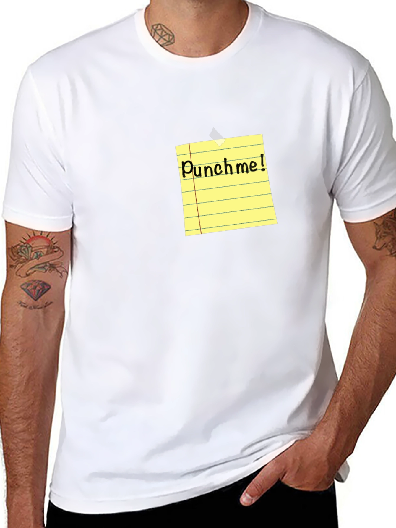 Punch Me! Novelty Graphic T-Shirt - Funny & Bold