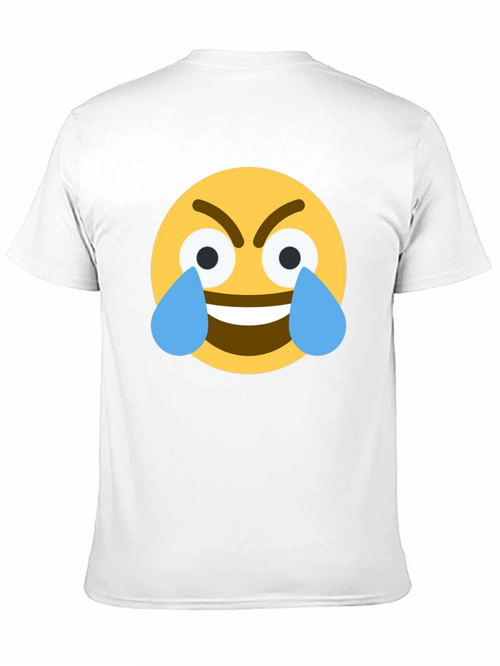 Angry Crying Emoji Black T-Shirt
