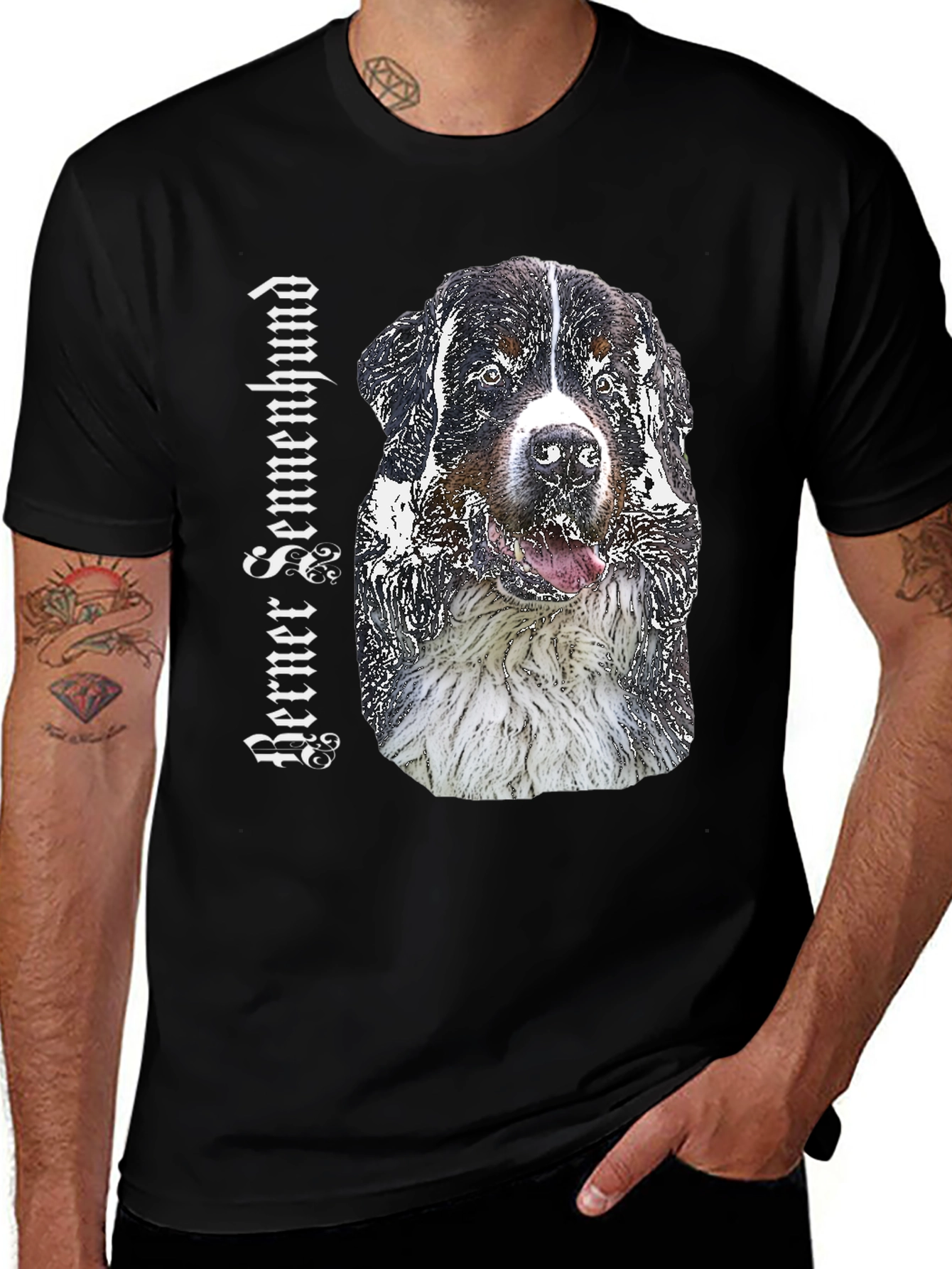 Berner Sennenhund Dog Breed T-Shirt Black