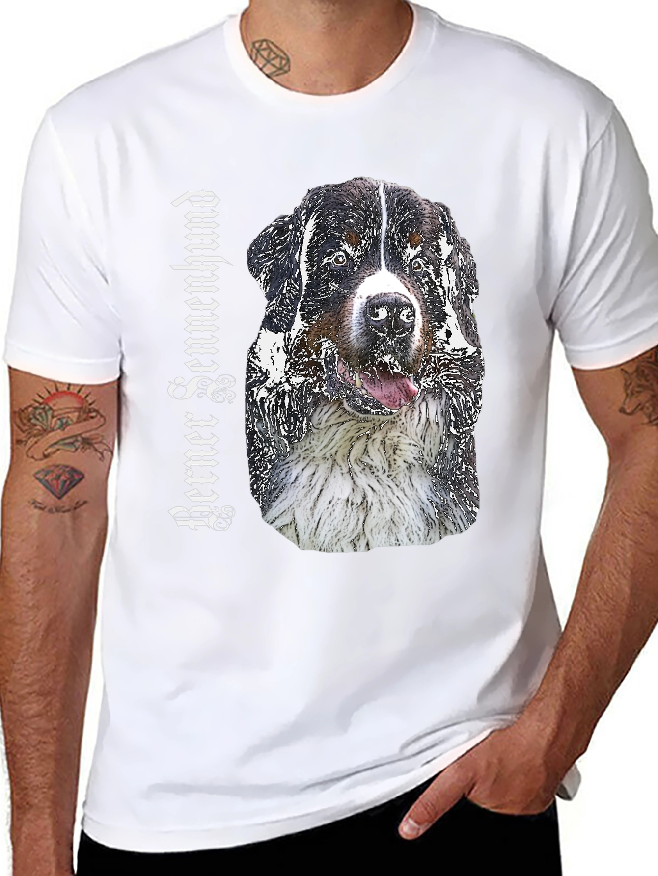 Berner Sennenhund Dog Breed T-Shirt Black