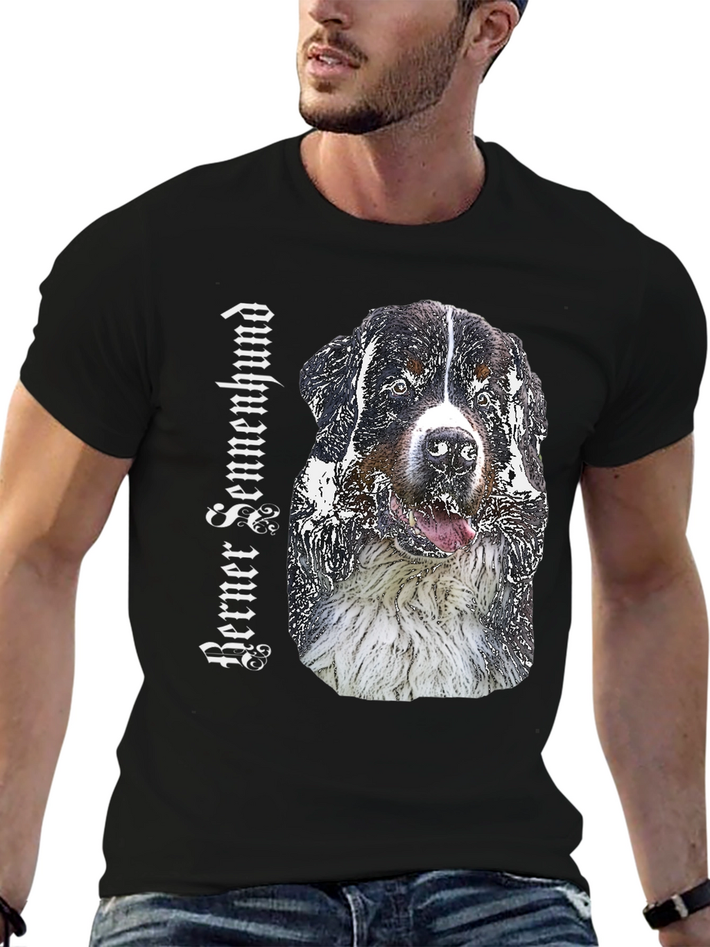 Berner Sennenhund Dog Breed T-Shirt Black