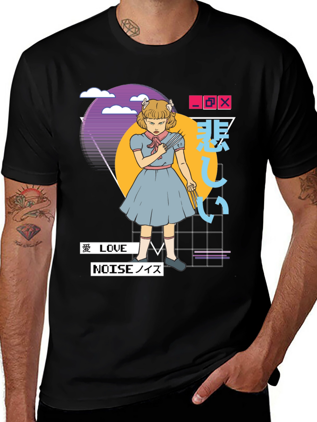 Anime Girl T-Shirt - Retro Aesthetic