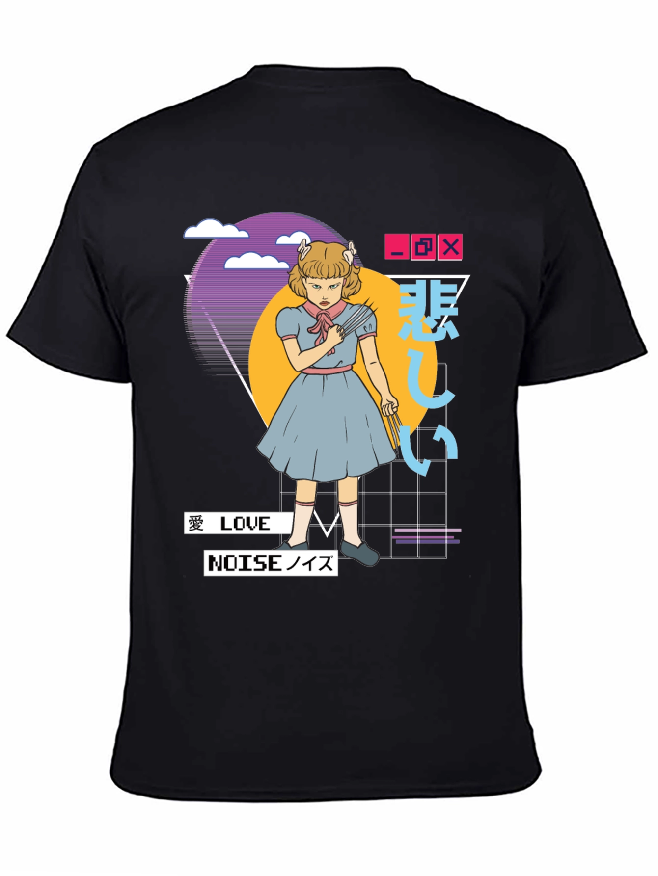 Anime Girl T-Shirt - Retro Aesthetic