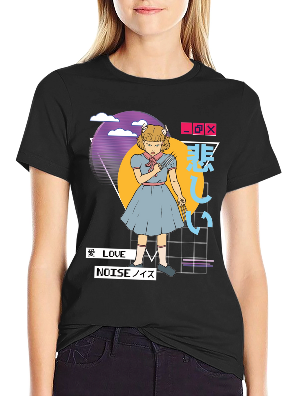 Anime Girl T-Shirt - Retro Aesthetic