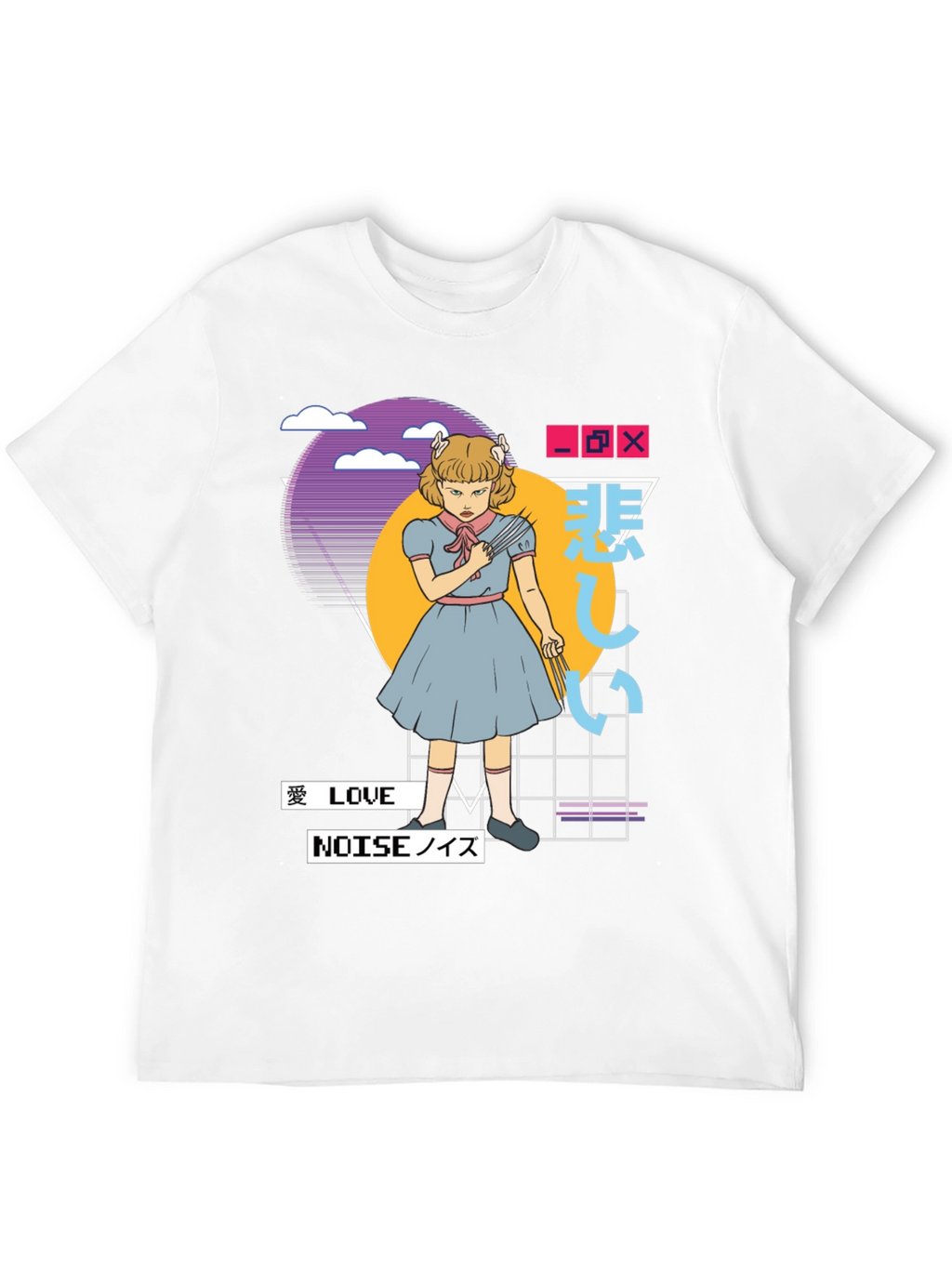 Anime Girl T-Shirt - Retro Aesthetic