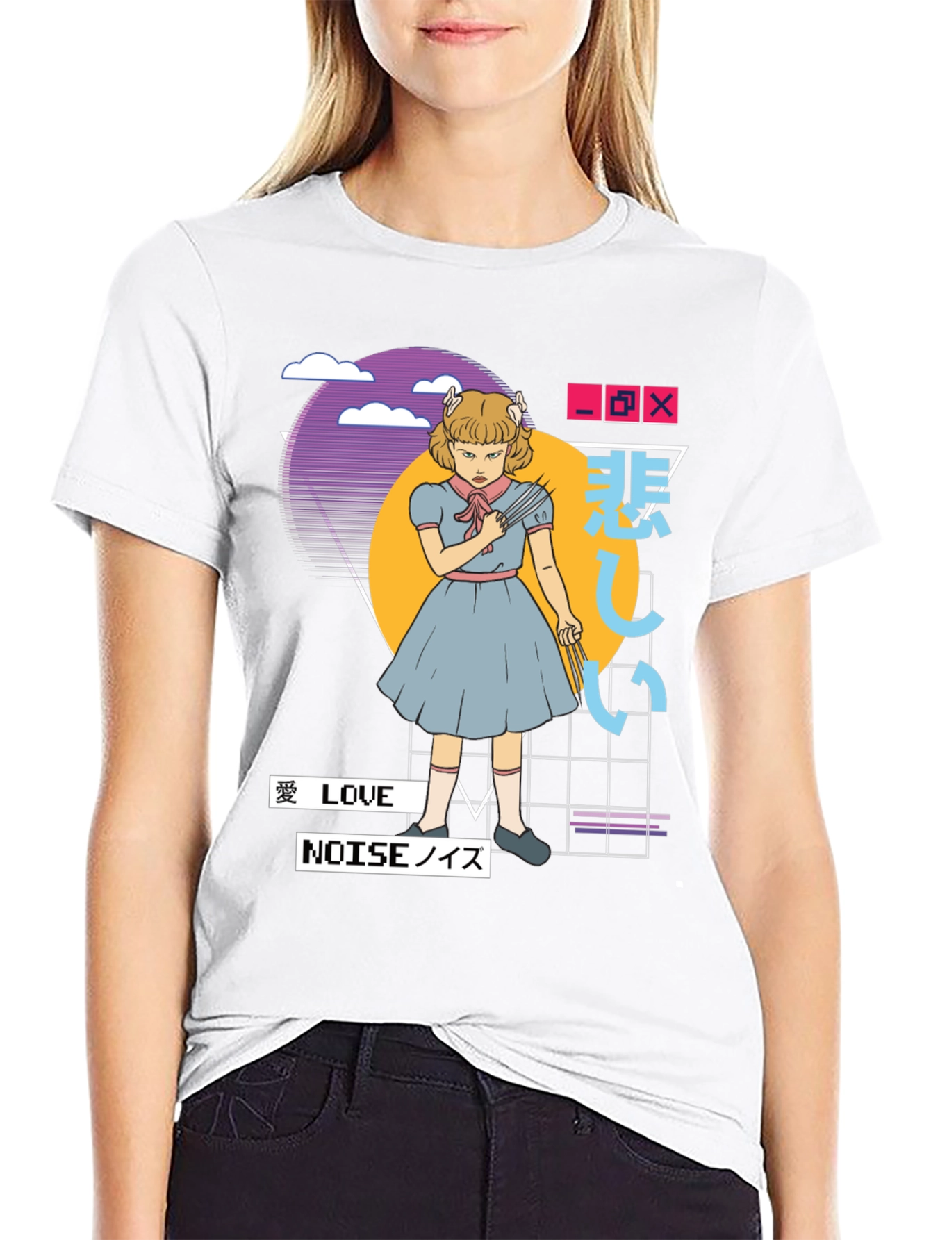 Anime Girl T-Shirt - Retro Aesthetic