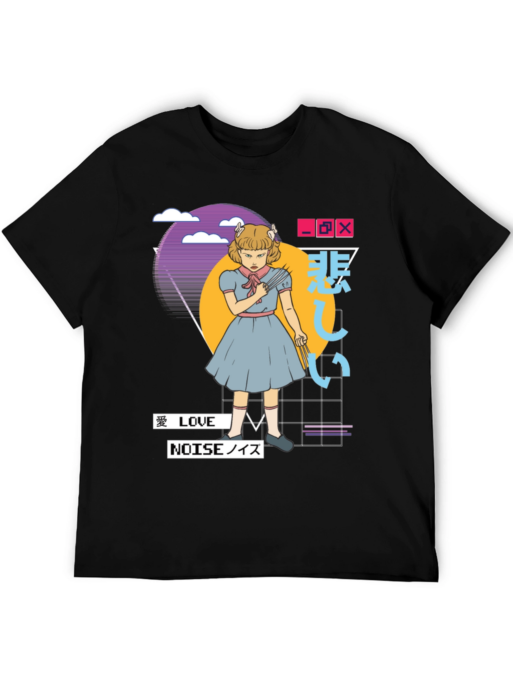 Anime Girl T-Shirt - Retro Aesthetic