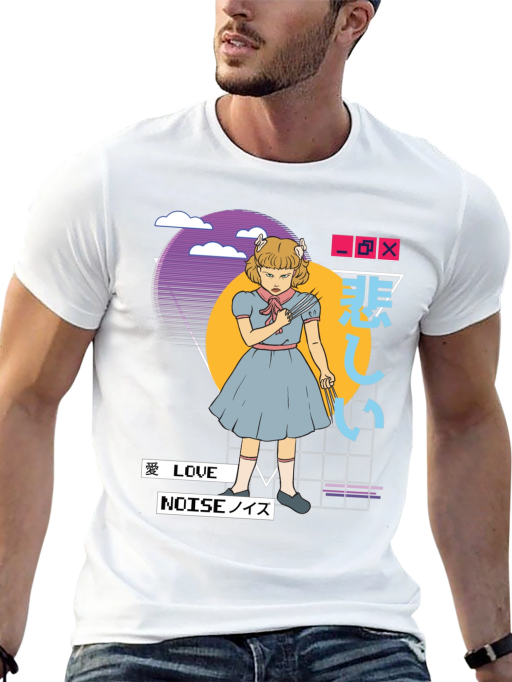 Anime Girl T-Shirt - Retro Aesthetic