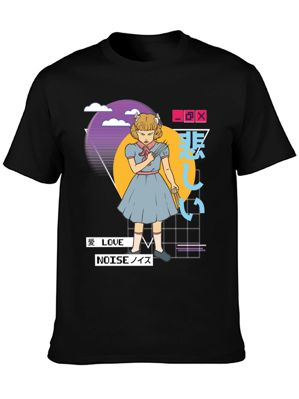 Anime Girl T-Shirt - Retro Aesthetic