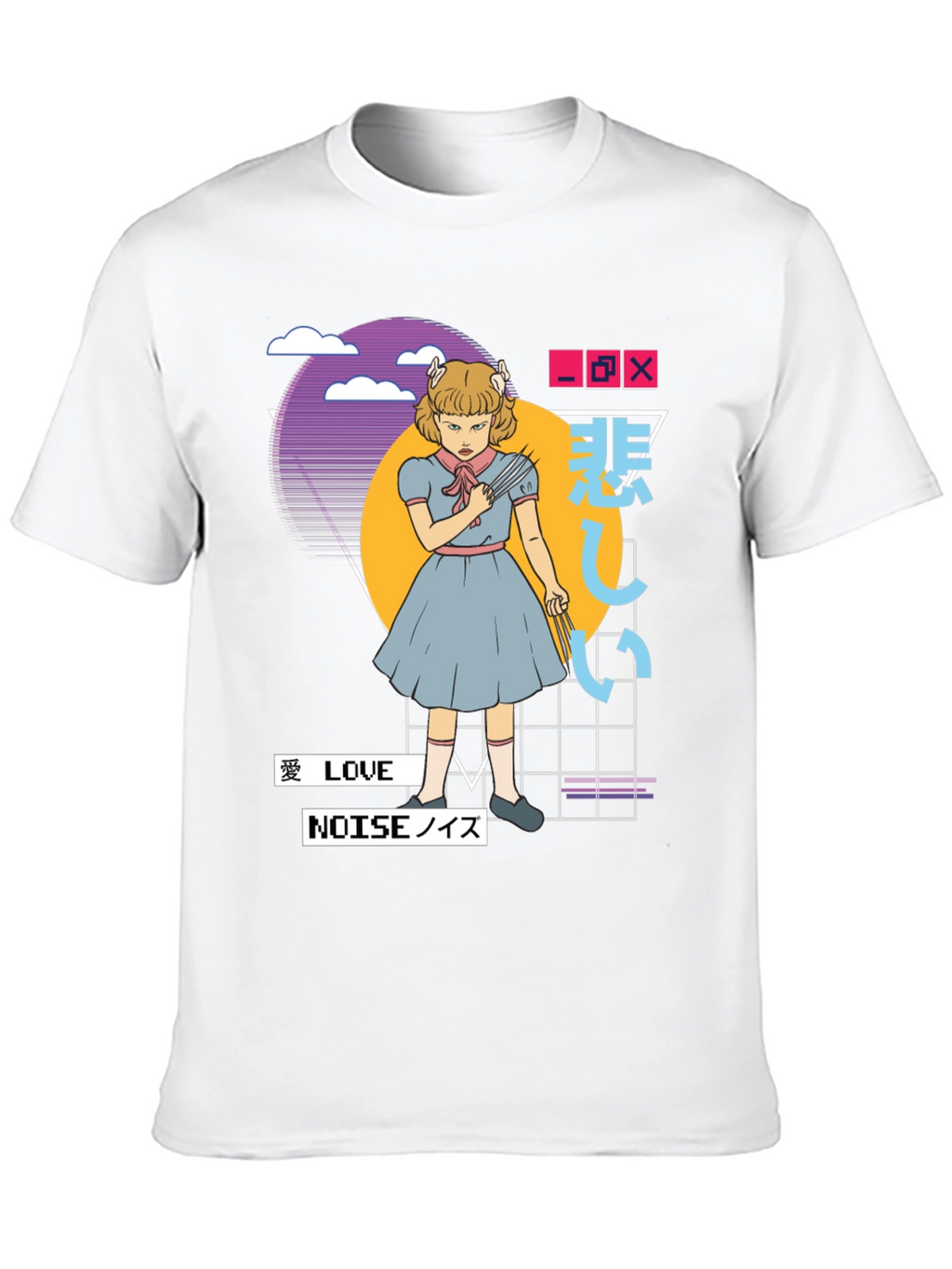Anime Girl T-Shirt - Retro Aesthetic