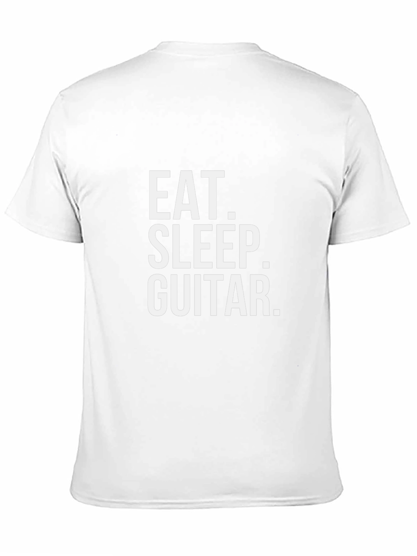 Eat Sleep Guitar Black T-Shirt - Musician Tee