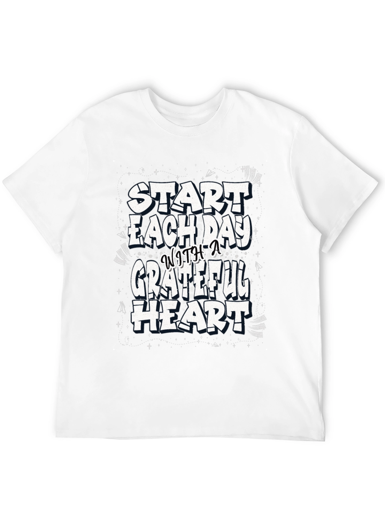 Grateful Heart Graphic Tee - Trendy Casual Comfort