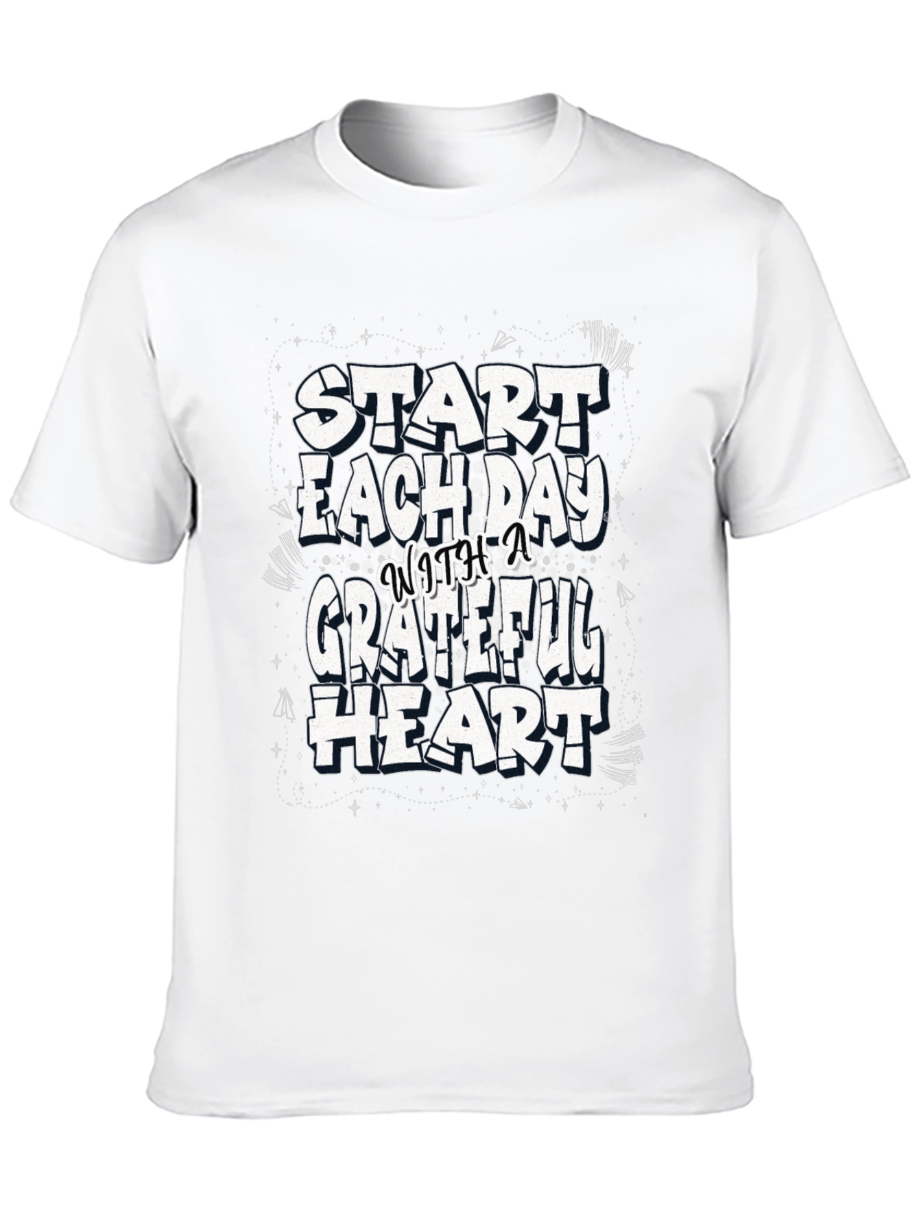 Grateful Heart Graphic Tee - Trendy Casual Comfort