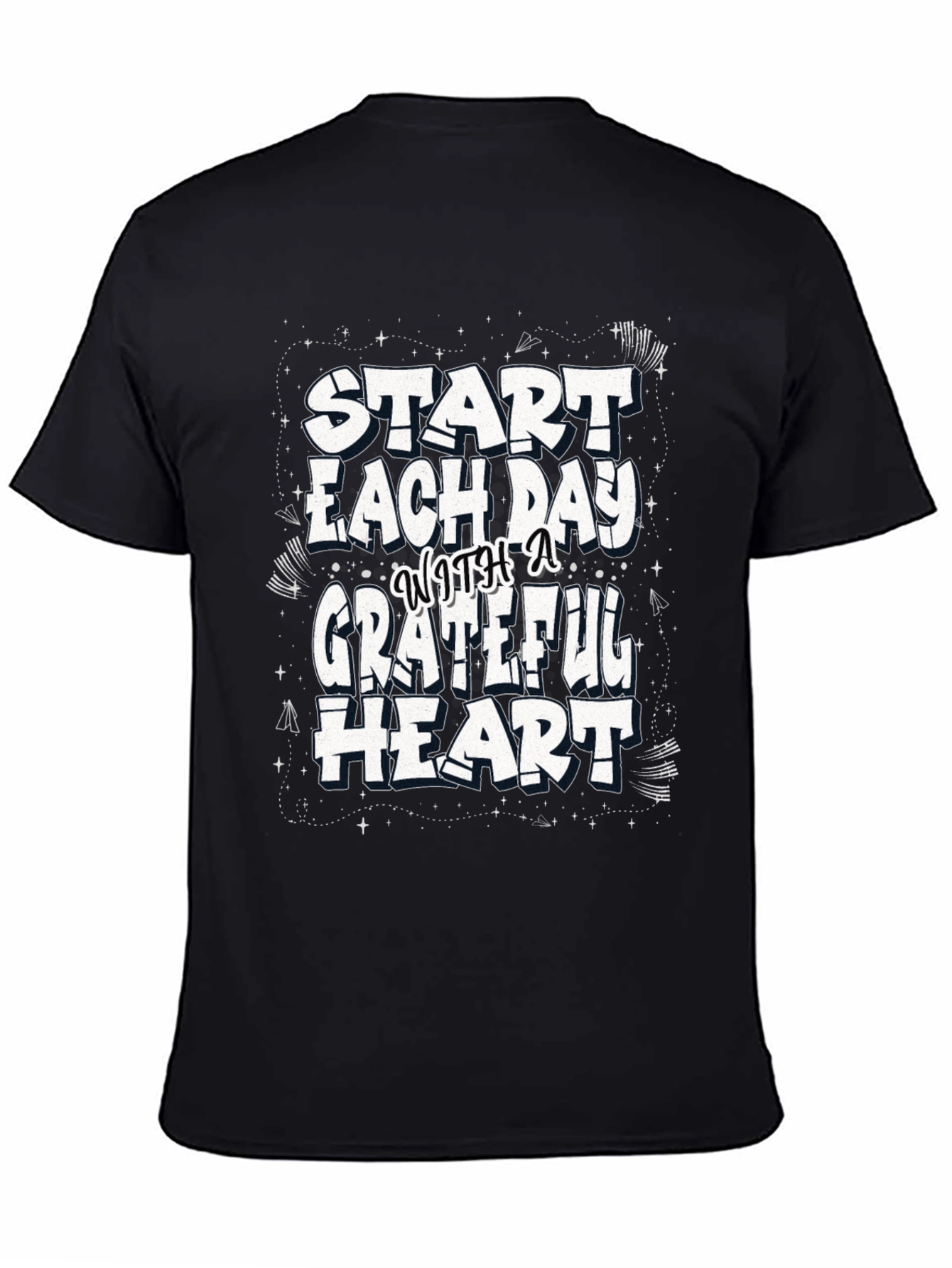 Grateful Heart Graphic Tee - Trendy Casual Comfort
