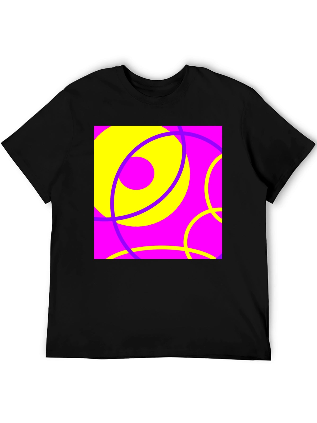 Abstract Circles Graphic Tee - Bold & Funky Design