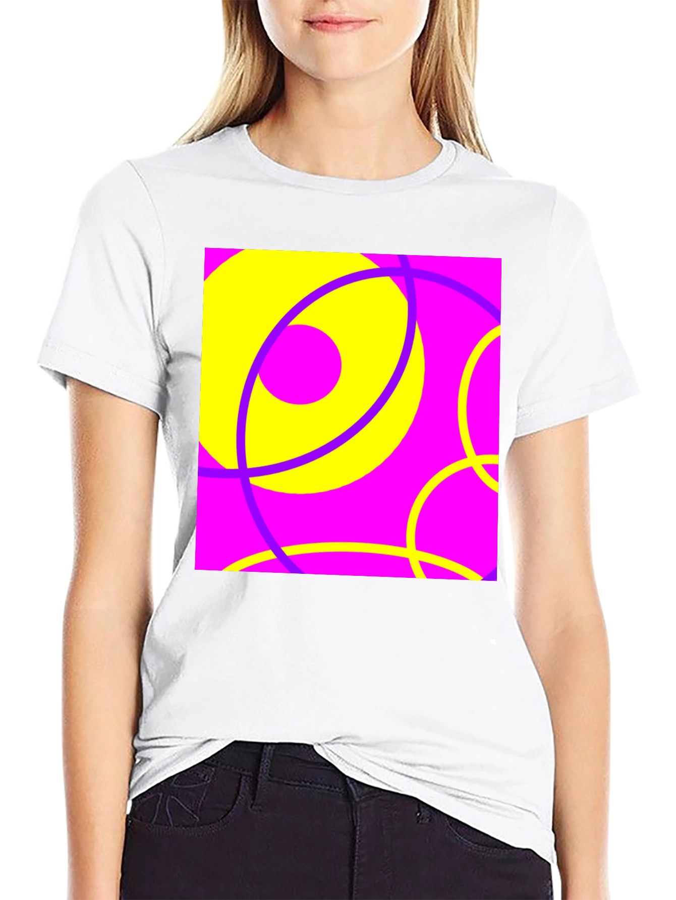 Abstract Circles Graphic Tee - Bold & Funky Design