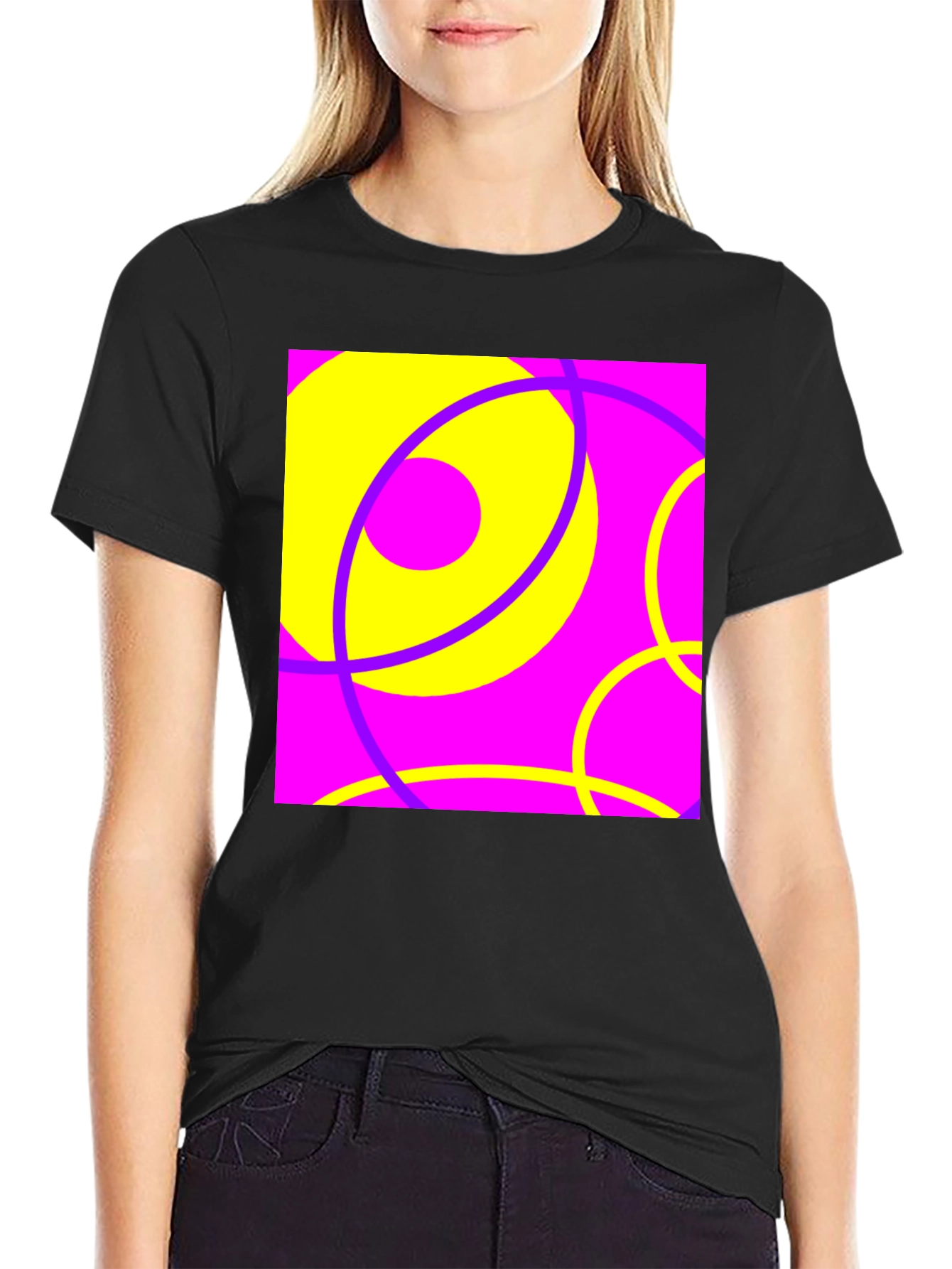 Abstract Circles Graphic Tee - Bold & Funky Design