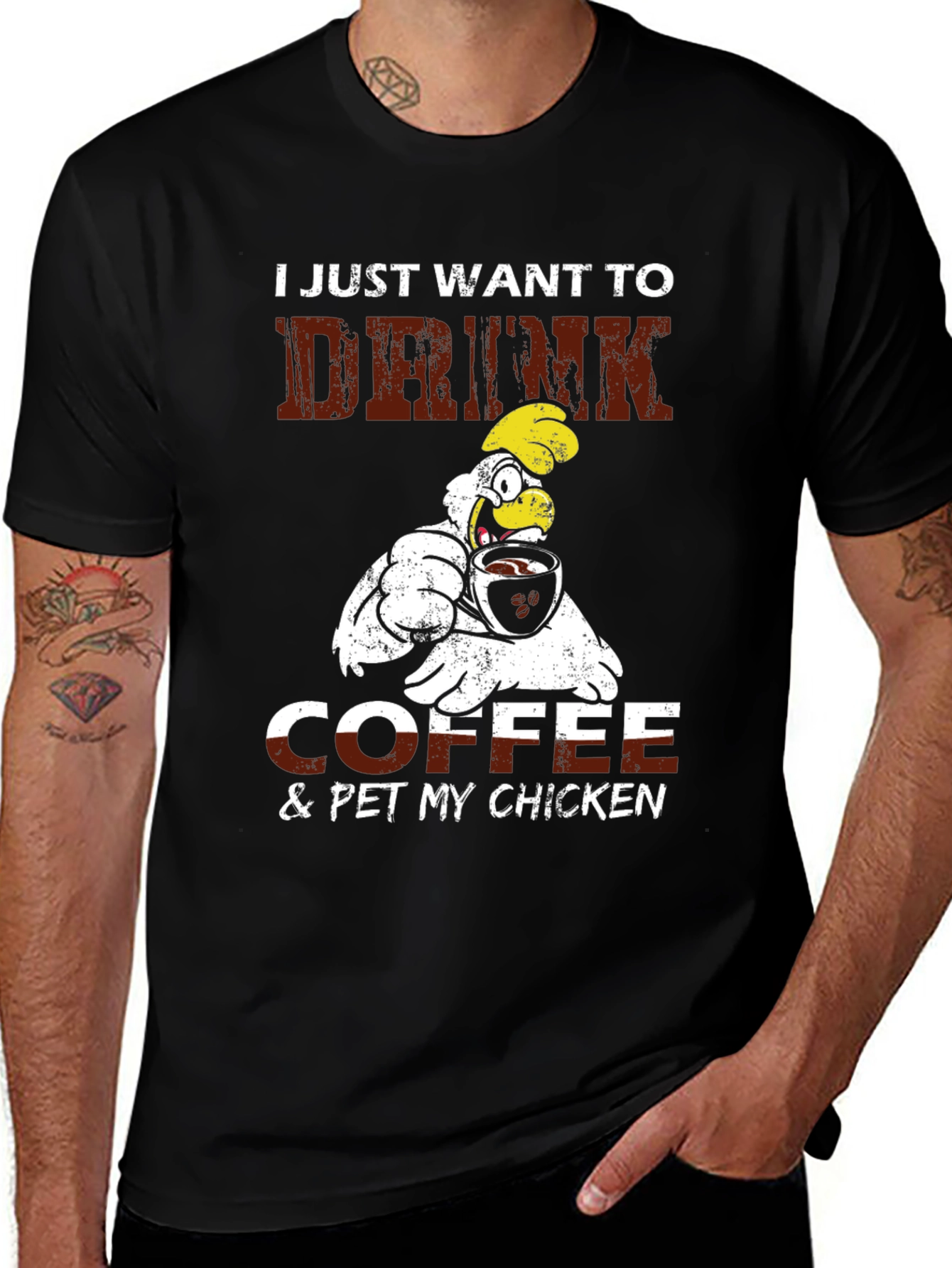Coffee & Chicken Graphic Tee