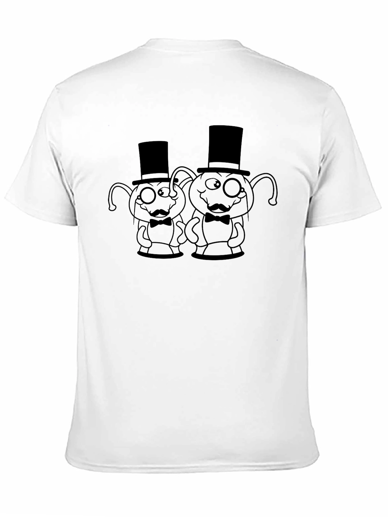 Dapper Alien Duo Graphic Tee - Black Cotton T-Shirt