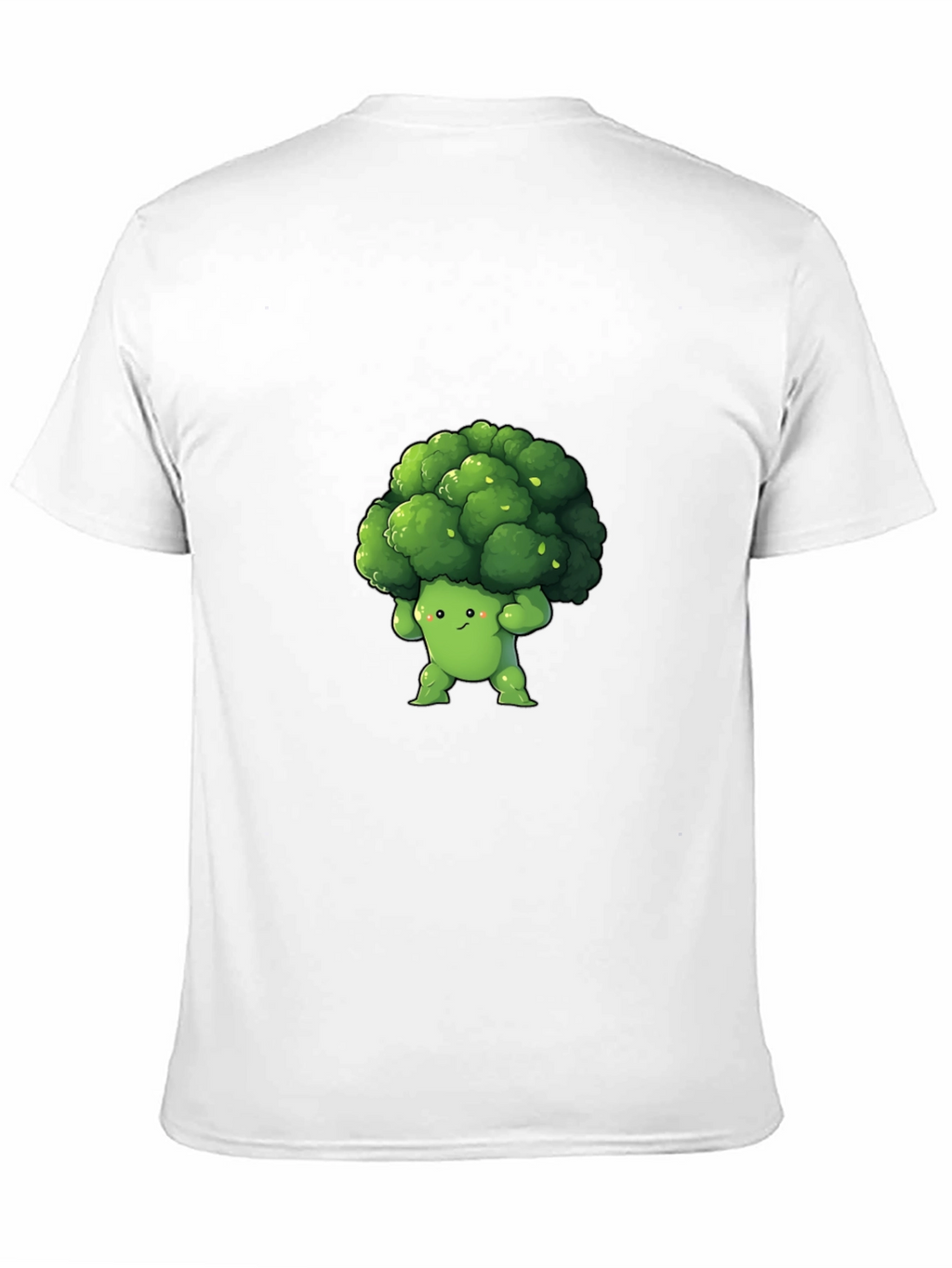 Broccoli Cartoon Graphic Tee - Black