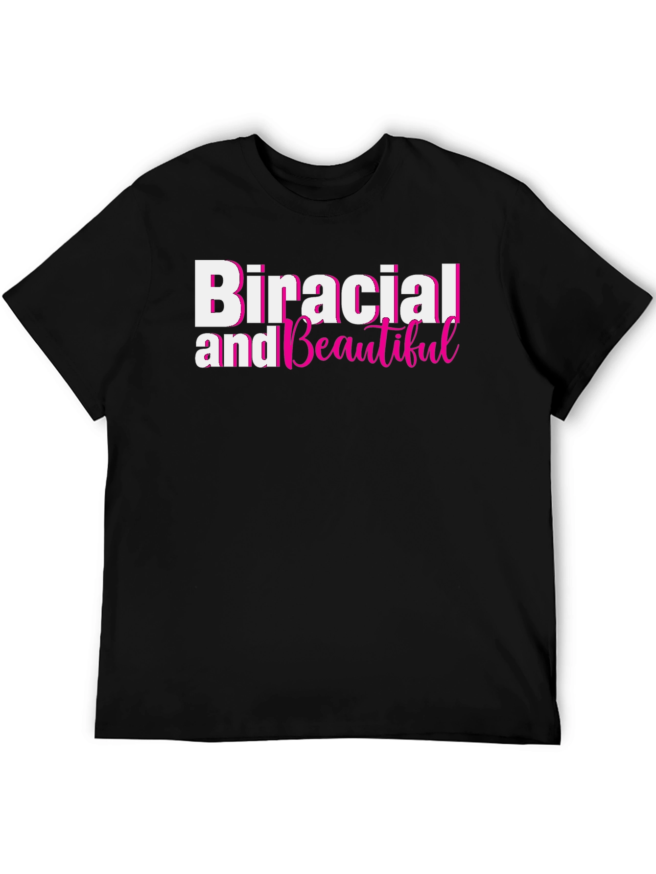 Biracial and Beautiful Black T-Shirt