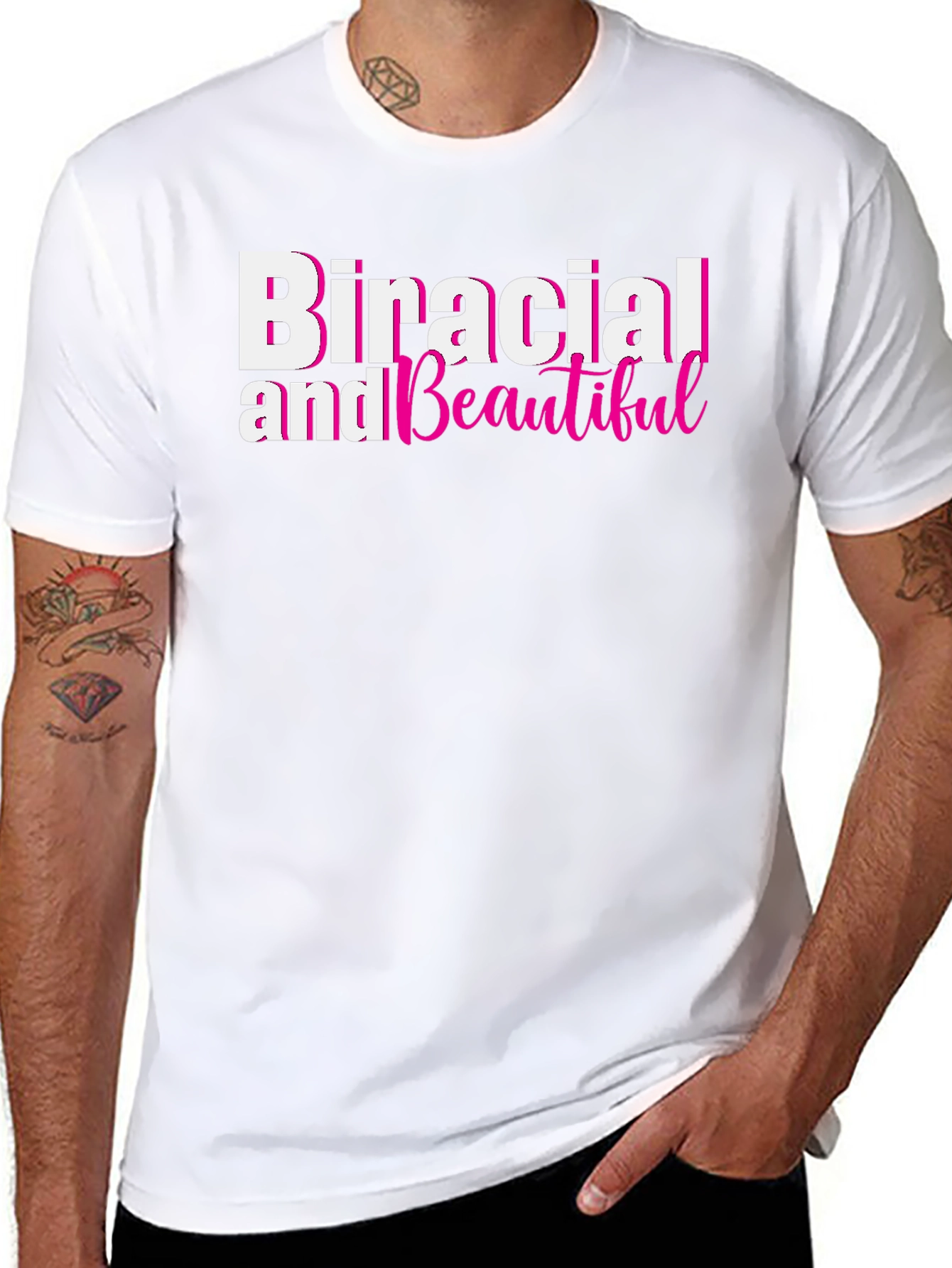 Biracial and Beautiful Black T-Shirt