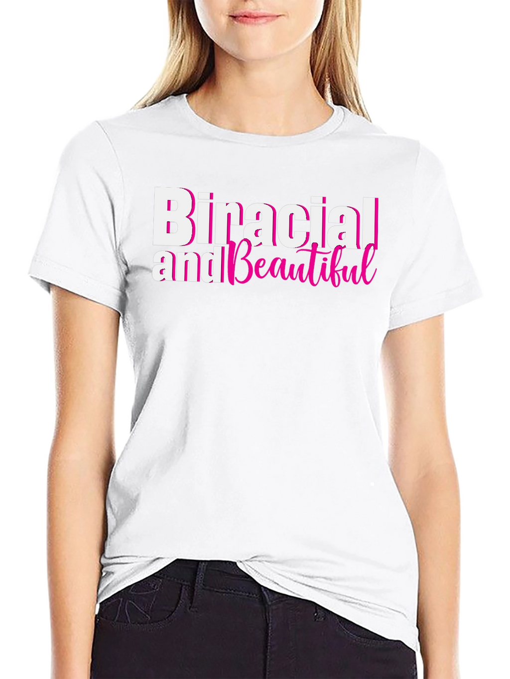 Biracial and Beautiful Black T-Shirt